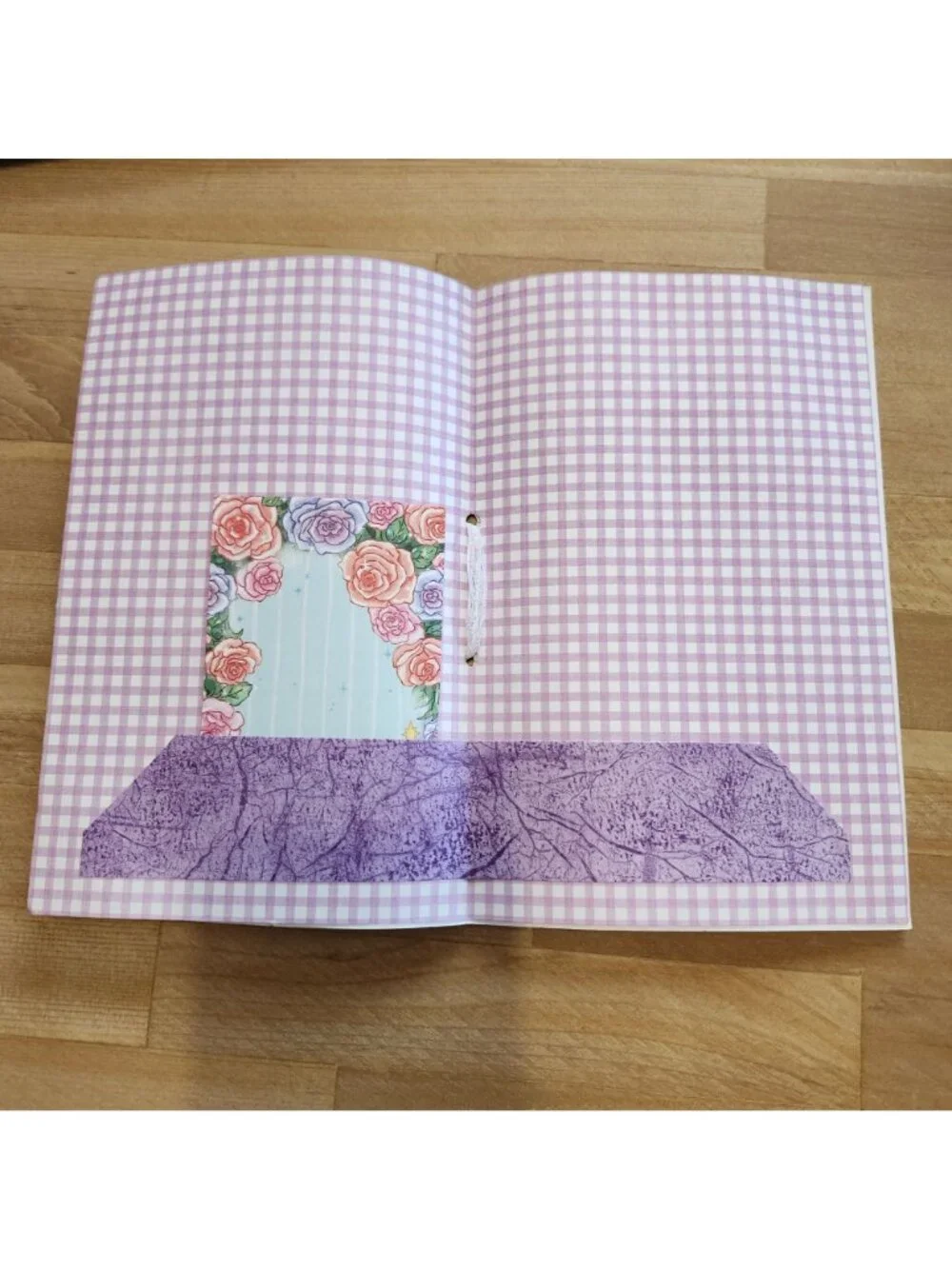 Junk Journal Booklet Blank Handmade 28 pages Purple Theme